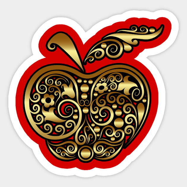 Golden Apple Sticker by tsign703